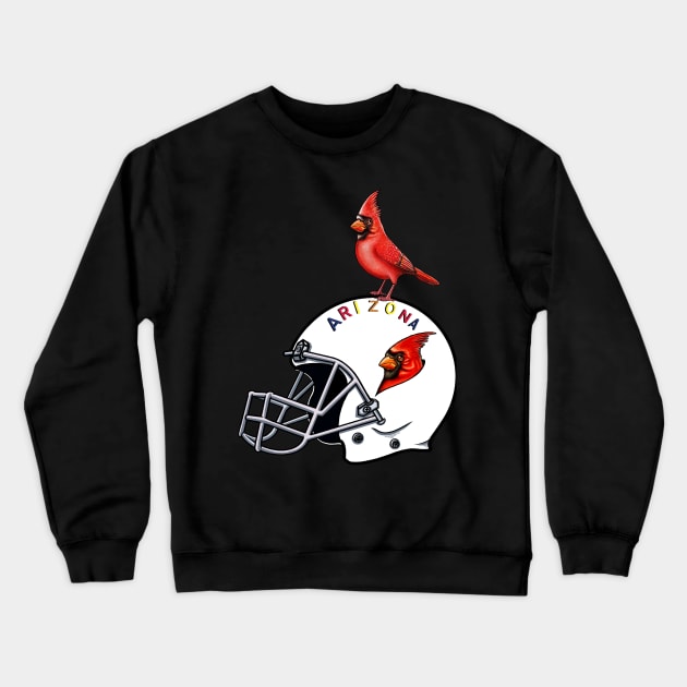 Red Cardinal bird Arizona cardinals Crewneck Sweatshirt by Artardishop